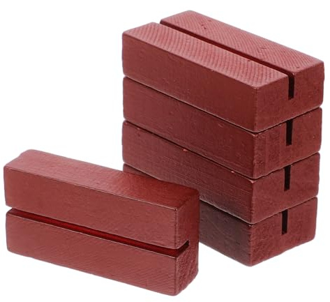 DIYEAH 5stücke Holzpostkartenhalter Für Tische Karteikartenständer Aus Holz Bildhalterständer Namenskartenständer Tischnummernhalter Platzhalter Für Postkarten Büro-displaybedarf Hochzeit