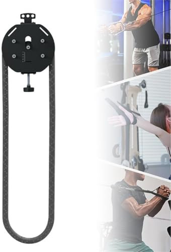 Sistema de poleas de cable portátil, entrenador de cuerda sin fin, herramienta de entrenamiento de cuerpo completo, cuerda de nailon premium, resistencia ajustable, ideal for ejercicios de agarre, bra