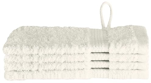 vidaXL Toallas de invitado para el baño de algodón, Esenciales Suaves y lujosas, absorbentes, Ideales como Textil de Mano, decoración Moderna para el baño, colección de Lino para el hogar, Confort.