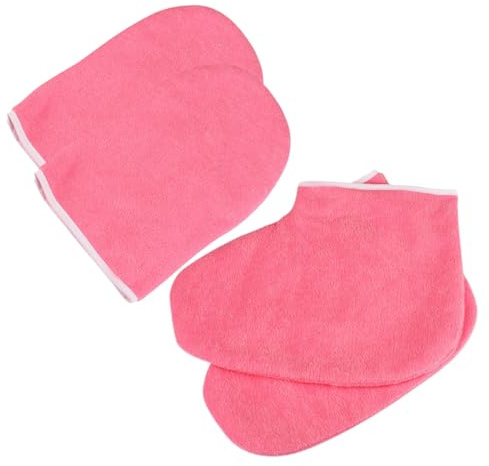HAMPPLIES Wachsbad Fuß Und Handschutzhüllen Satz Paraffintherapie Zubehör Einfache Anwendung Feuchtigkeitsspendend Für Professionelle Fuß Und Handpflege Spa Und Zuhause