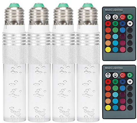 NUMNBE Lampadina Led Rgb 3W, Bulbo Led Colorato, Controllo Remoto, Voltage ‑265V - Multicolor, Risparmio Energetico, Ideale per Bar, Camera e Feste