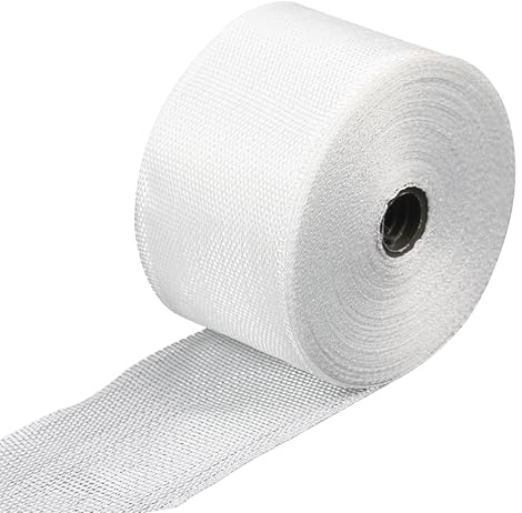 Rotolo di Fibra di Vetro Del Nastro, 5 cm X 30 m Riparazione Nastro Fibra di Vetro Resistente, Isolamento Termico e Protezione Antincendio, Rinforzo e Riparazioni per Uso Industriale e Automotive