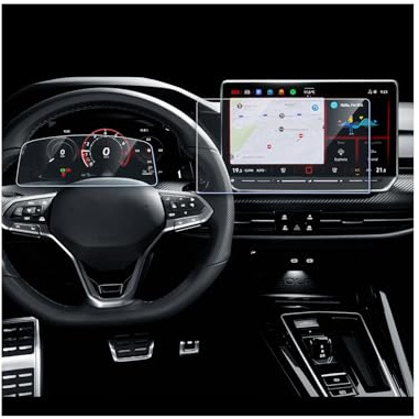 LANTU Pellicola protettiva 9H per Golf 8.5 Golf MK8.5 2024-2026 12.9 pollici Navigation e 10.25 pollici Digital Cockpit per Golf 8.5 GTI/GTE/GTD/R/Variant pellicola protettiva antigraffio
