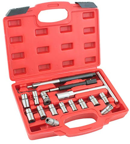 Tuecompra ESCARIADOR DE INYECTORES para Limpiar Asientos 17 PZS. Descarbonizar la inyección