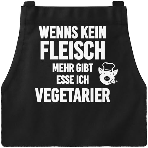 MoonWorks Herren Grillschürze Grillkönig Schürze für Männer Krone
