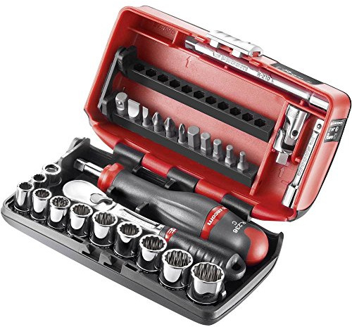 Facom Coffret clé + douilles en pouces 1/4 (6.3 mm) 27 pièces RL.NANO-U112