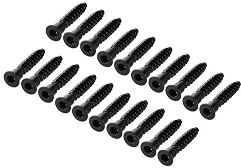 uxcell Furniture Confirmat Screw 7x39mm Hex Socket Wood Screws Powder Coated 20pcs