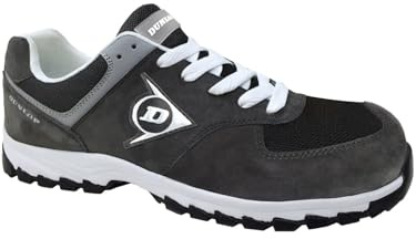 DUNLOP DL0201040-43 Flying Arrow Line S3 Zapatos de Ante y Malla, Color carbón, Talla 43
