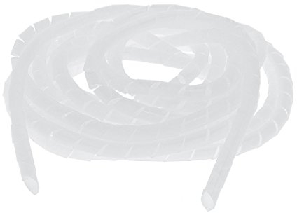 Aexit 19mm dia flexible spiralschlauch kabel wickeln computer verwalten schnur weiß 10m 2 stück (396c8131886f8e9dadaf120b6113c386)