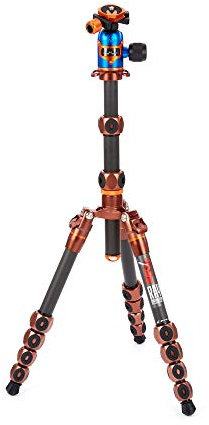 3 Legged Thing Legends Ray Kit Carbon Fibre Tripod - Travel-Friendly, Adjustable Camera Tripod with 3 Detachable Legs and Multiple Mounting Points (RAYKIT)