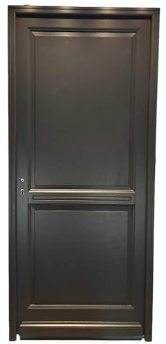 Porte D'entrée Bois Pleine, Elina, H,215xl,90 P, Droit Cote Tableau + Poignée Et Barillet (Ref 010723no) Gd Menuiseries