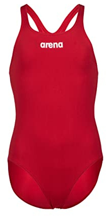 Arena Swim Pro Back Solid Bañador de Una Pieza para Niña, Bañador de Secado Rápido, Bañador Deportivo de Tejido Arena MaxLife Eco con Resistencia al Cloro y Protección UV UPF 50+