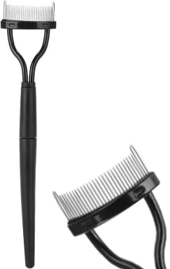 Faltbarer Wimpernkamm, Edelstahl Zähne Wimpernkamm, Schönheit Make up Wimpern Separator faltbare Metall Wimpernbürste Kamm Mascara Curl Tool für Mädchen Frauen