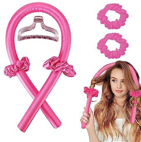 Heatless Hair Curlers，Heatless Curling Rod Headband Lazy Curler Set, No Heat Hair Rollers for Long Hair Silk Hair Wrap for Sleeping DIY Hair Styling Tools for Women