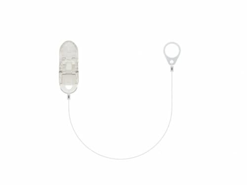 SmartEar Clip de seguridad para dispositivo auditivo único invisible – Uso versátil – Diseño cómodo – Sujeción segura – Para niños, ancianos y personas activas - STANDARD 20 cm - transparente (9 mm)