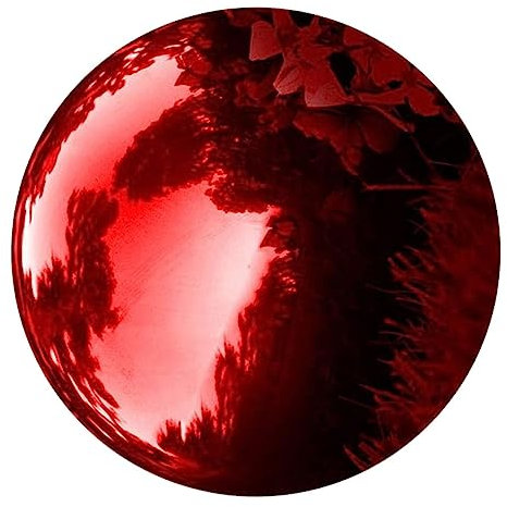Reflektierende Gartenkugel, Gartenkugeln, Metallbesatz, zarte Blickkugel, Blickkugel für den Außenbereich, bruchsichere Blickkugel, Metalldekoration für den Außenbereich, aufblasbare Edelstahl-Spiege