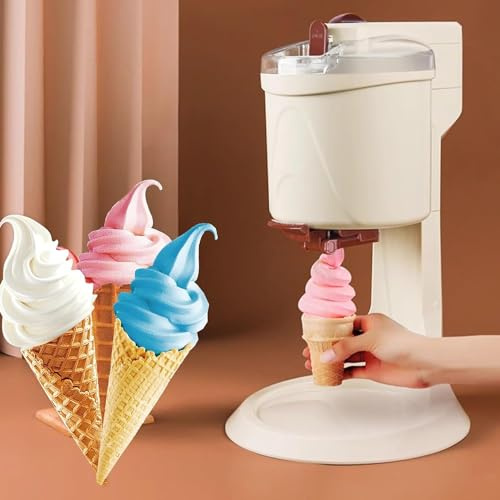 YMTXC 1L Haushalts-Eismaschine,softeismaschine für zuhause DIY-Softeis, leicht zu reinigen, einfach zu bedienen, Mini-Frucht-Softeismaschine für Zuhause, Bar, Café
