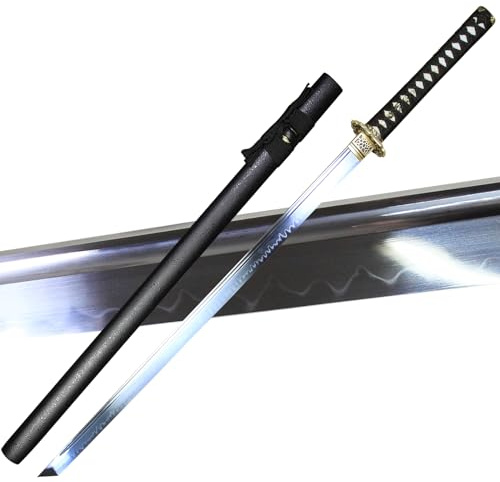 102cm Gerade Schneide Samurai Schwerter Scharf Echt 1095 Stahl Brennende Klinge Katana Sword