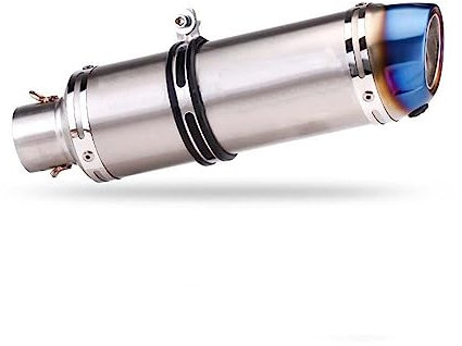 TUHBCX Motorräder Auspuffanlage Für FZ6N R1 R3 Für GSXR1000 Z1000 Für ZX14R Linke Und Rechte Seite Universal Motorrad Auspuff Rohr Moto Schalldämpfer Schalldämpfer(Type C2)