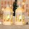 Lanternes de Décoration de Noël avec Lumière LED Blanc Chaud,2 Pièces Lanterne de Décoration de Noël LED,Décoration de Noël,Lanterne LED Noël,Photophore Lumineux,Decoration Noel Lanterne