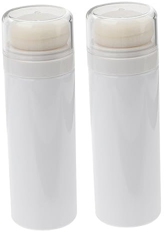 ifundom 2stücke Talkumpuder Flasche Mit Puderquaste Babypuderbehälter Aus Hochwertigem Material Staubschutzverschluss Für Trockenheit Aufbewahrung Von Talkumpuder