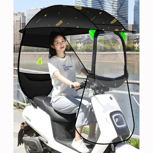 Sonnenschutzabdeckung für Elektromotorräder, transparentes Verdeck für Elektroautos, Sonnenschutz für Mobilitätsroller, Regen- und Windschutz, Regenschirmschutz, universelle Sonnenschutzabdeckung fü