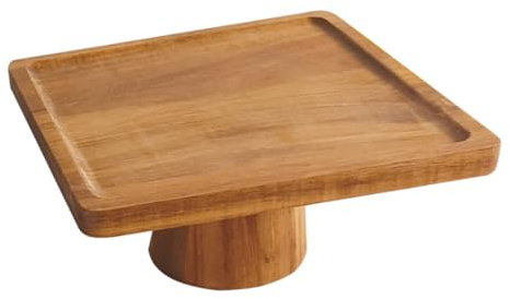 Alipis Soporte Cuadrado Para Verduras Plato De Madera Para Pasteles Decorativo y Práctico