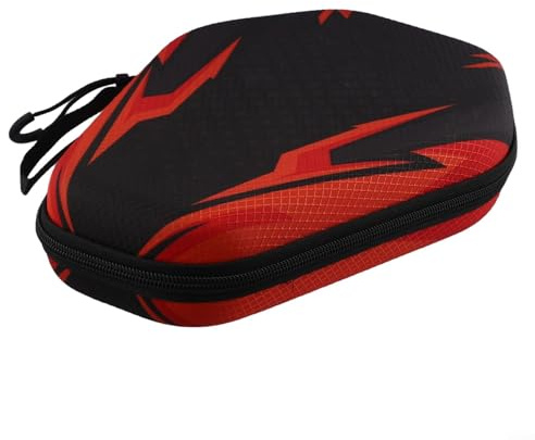 ComfyHarbor 1 x Tischtennisschläger-Tasche, EVA-Hartschale, Tischtennis-Paddelbox, coole Mecha-Stil-Tischtennis-Tasche, mit praktischer Handschlaufe (PB005-B-Modell)