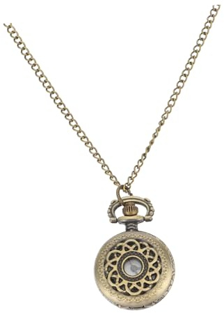 LIFKOME 1stück Vintage Taschenuhr Mit Kette Retro-Quartz-Uhr Für Damen Und Tragbare Pocket Watch Für Und Alltag Hochwertige Zeitmessung Antikbronze