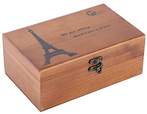 Couper Fil à Aiguille - Étui de Rangement en Bois Vintage Multifonctionnel pour Outils de Couture et de Tricotage DIY (Boîte vide de tour)