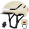 Shinmax Fahrradhelm Erwachsene mit Blinker – Fahrrad Helm für Herren und Damen mit USB Wiederaufladbare LED-Rücklicht, Abnehmbar Visier, Radhelm für Scooter, Urban Scooter, MTB,Rennrad und Pendler