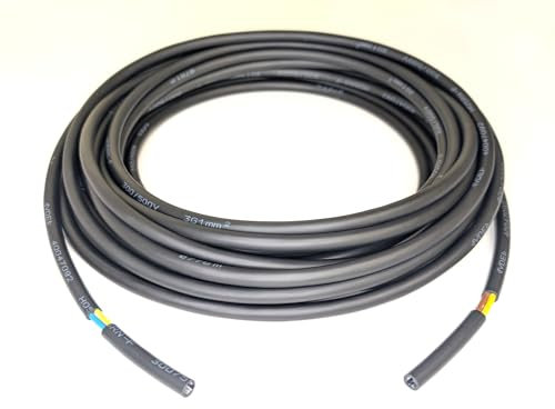 Flexible Rubber Power Cable, 3 Core, 1.0mm², H05RN-F 3G1.0, Indoor & Outdoor Use - Various Lengths (10m)