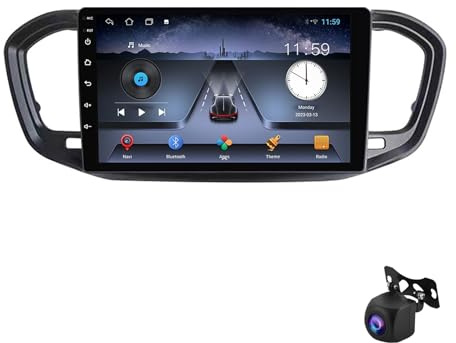 Autoradio Android 13 per Lada Vesta 2023 - Stereo touchscreen HD da 9, Bluetooth 5.0 integrato, GPS, CarPlay, Android Auto, Navigazione satellitare, Ricevitore audio