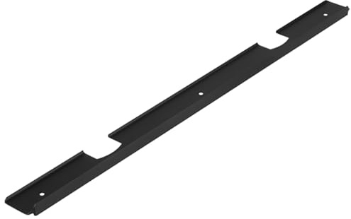 cyclingcolors 1x Jonction plan de travail 38mm profilé baguette de finition rayon 5mm 600mm, angle noir mat