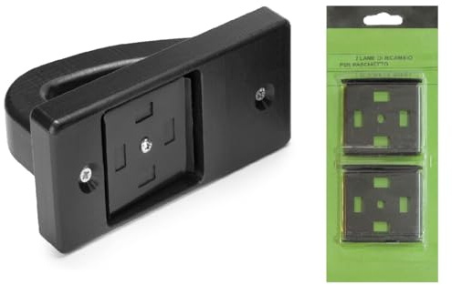 Kit Raschietto Pialletta con 2 Lame di Ricambio Pulizia Taglieri e Ceppi Professionali in Polietilene e Legno Spatola pialla leviga Ideale per Cucine Professionali e Laboratori Alimentari