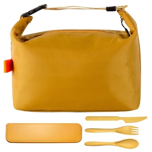 Nievajio 1 lonchera reutilizable aislada a prueba de fugas, bolsa de almuerzo, bolsa de almuerzo con diseño portátil, bolsas frescas para niños, niñas, niños y adultos