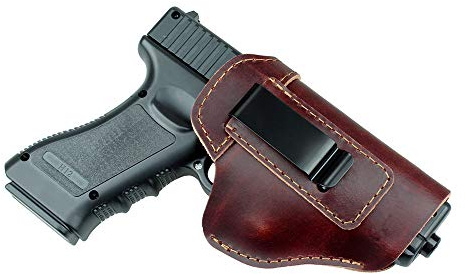 Gexgune Jagdholster Pistolenhalfter aus Leder für G 17 19 21 23 26 Beretta 92 S.ig P226 SP2022 Taktische verborgene IWB (2 Farben optional)