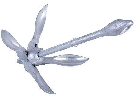 Ancla galvanizada de hierro fundido, plegable
