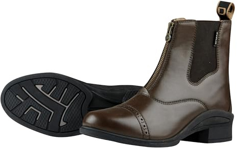 Dublin Altitude Zip Paddock Boots, Brown, Ladies 9.5