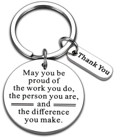 Coworker Valentine Day Gifts for Business Women Men Business Partner Gifts Valentines for Coworkers Retirement Keychain for Men Colleague Team Thank You Gift Employee Appreciation Office Present Bulk