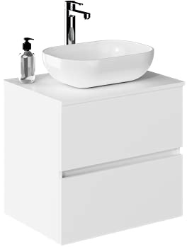 Baikal Onyx F36F46, Legno ingegnerizzato, Bianco, 60 cm