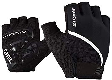 Ziener Herren Celal Fahrrad-/Mountainbike-/Radsport-Handschuhe | Kurzfinger - atmungsaktiv/dämpfend, Black, 9