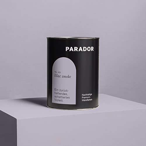 Parador Wandfarbe Lilac Smoke lila grau pastell 2,5 L - nachhaltige Premium Innenfarbe matt - hohe Deckkraft tropffest spritzfest ergiebig schnelltrocknend geruchsneutral vegan