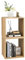 COSTWAY Juego de 2 Estante de Madera, Organizador de Cubo de Pie, Gabinete de Celosía de Combinación,Librería Apilable, Soporte de Almacenamiento de Discos de Vinilo, para Sala de Estar, Dormitorio