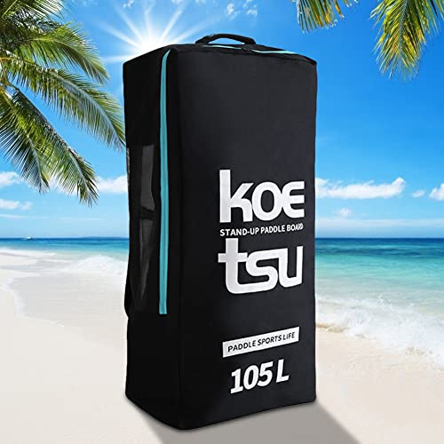 SPEPROECO Paddle Board Bag,80L/105L Kayak Paddle Bag,Sup & Surfing Board Rucksack Bags,Water Resistant Oxford Standing Boat Bags for Women,Men,Females,Males