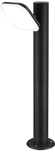 12W LED Bollard Outdoor Garden Light Pathway Lamp Post Black Finish Cool White ZLC356BCW