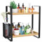 LEMIKKLE Organizador de mostrador de baño con cesta, organizadores de baño y almacenamiento, organizadores de cuidado de la piel para tocador, organizadores de almacenamiento para baño, cocina,