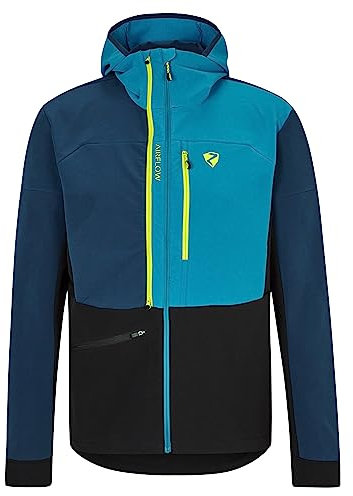 Ziener Herren NIKADO Hybrid-/Aktiv-Jacke | atmungsaktiv, winddicht, Ventilation, hale navy.teal crystal, 52