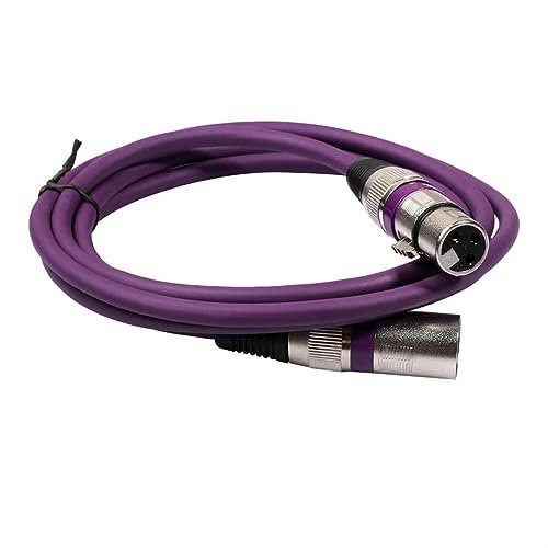 Elecbee XLR 3 Pin Stecker auf Buchse Mikrofonkabel Hochgeschirmtes Mikrofondrahtkabel Mikrofonkabel 1M