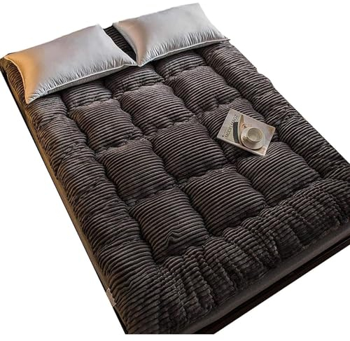 WNRLL Japanische Klappmatratze Doppel-Futon Bodenmatte Verdicktes Kissen Bodenmatte Faltbare Matratze Atmungsaktiv Für Zuhause Schlafsaal,1,120X200cm